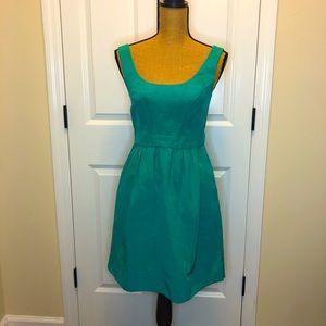 Shoshanna Green Sleeveless Fit and Flare Dress size 4
